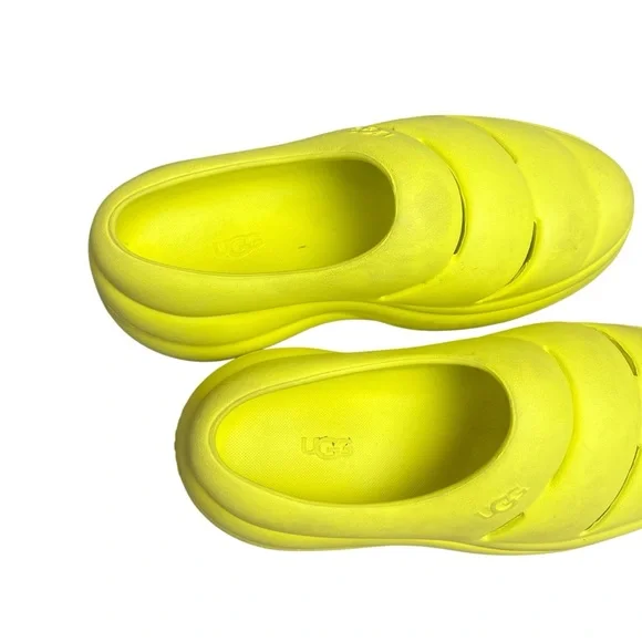 UGG Women's Sport Yeah Clog Slip On Shoes 1132890 Canary Yellow - Picture 3 of 5